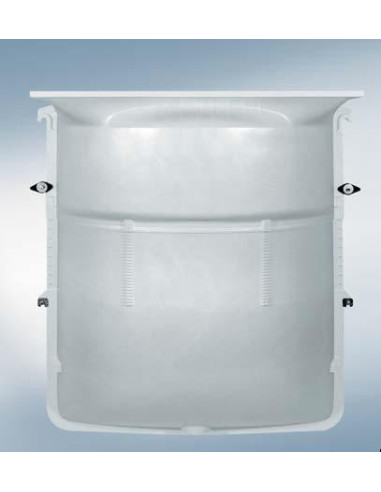 MEAMAX STANDARD basement light well with a mesh grating