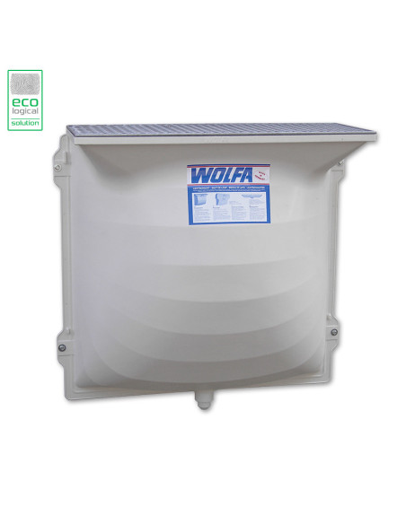 WOLFA light well with a grid grating 30/30