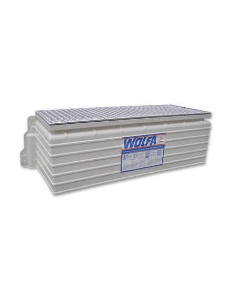 WOLFA light well with a grid grating 30/10