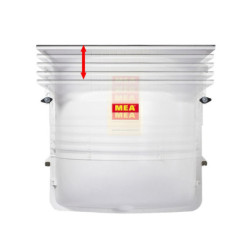 MEAMAX STANDARD basement light well with a grid grating 30/30 2
