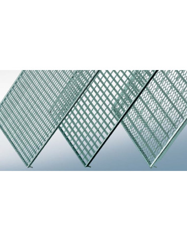 Mesh grating for MEA light wells