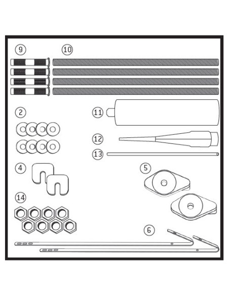 Assembly kit for MEA light wells