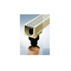 Vertical outlet connector DN110 with a siphon and strainer to the linear drainage system MEAGARD II 2