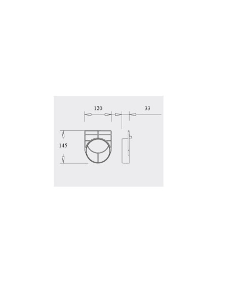 End cap with an outlet connector DN110 to the linear drainage system MEAGARD II