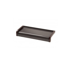 Aluminium window sill Softline- Brown RAL 8019