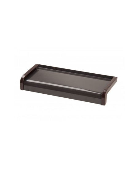 Aluminium window sill Softline- Brown RAL 8019