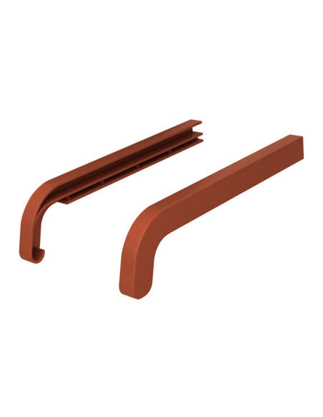 PVC double-sided caps for Softline external window sills