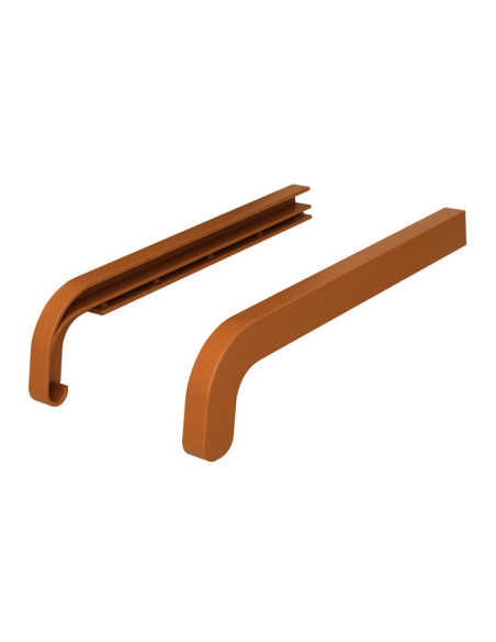 PVC double-sided caps for Softline external window sills