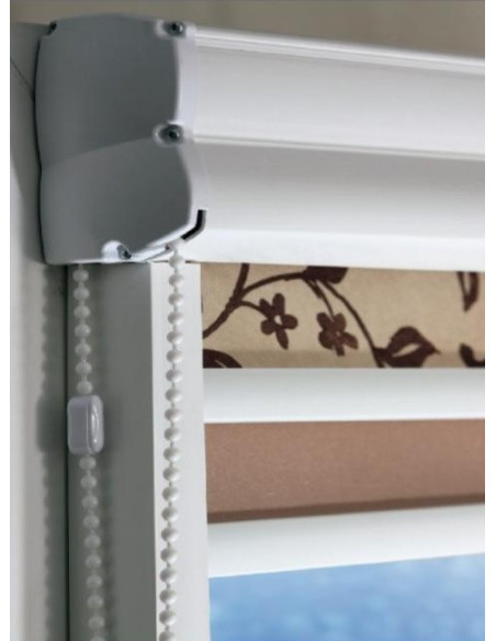PVC cassette, Duo roller blind