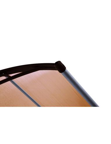 Valtellina Gutta modular awning canopy in cellular polycarbonate