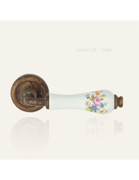 Lever door handle Linea Cali Dalia on a round rose 103