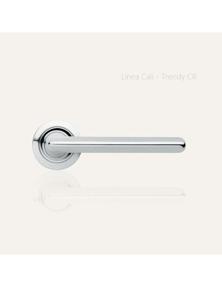 Lever door handle Linea Cali Trendy on a round rose 102