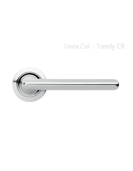 Lever door handle Linea Cali Trendy on a round rose 102