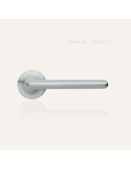 Lever door handle Linea Cali Trendy on a round rose 102