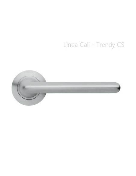 Lever door handle Linea Cali Trendy on a round rose 102