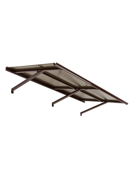 Flat Door Canopy PLUS 210 x 105 cm, Cellular Polycarbonate