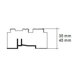 Ciepła listwa przyparapetowa XPS PRIME  - SunnySill Economy 1180mm 2