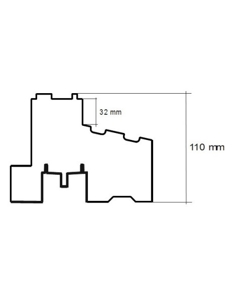 Ciepły profil drzwiowy / balkonowy XPS PRIME  - SunnySill Door 1180mm