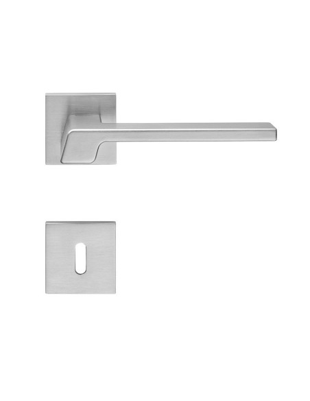 Lever door handle Linea Cali Stream Zincral on a square rose 024