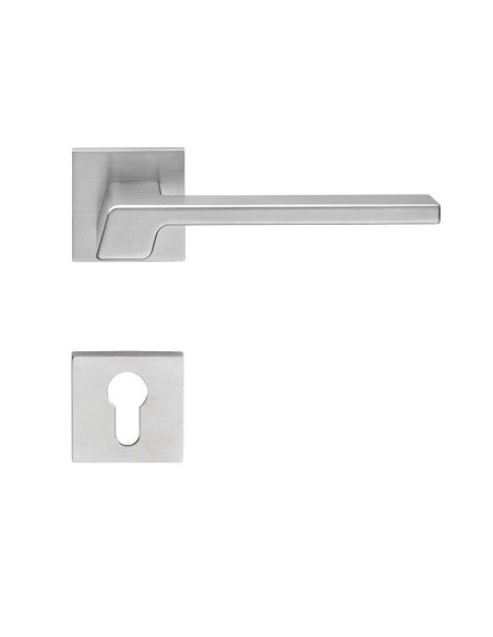 Lever door handle Linea Cali Stream Zincral on a square rose 024