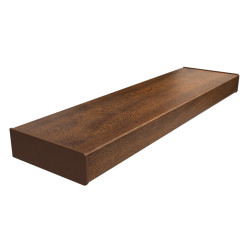 Premium PVC renovation window sill, Walnut