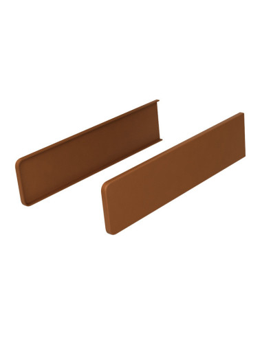 Double-sided caps for PVC renovation chamber internal window sills