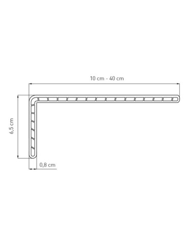 Double-sided caps for PVC renovation chamber internal window sills