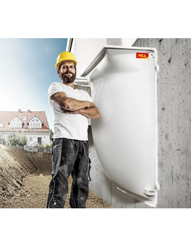 MULTINORM basement light well 3in1 with a grid grating 30/10