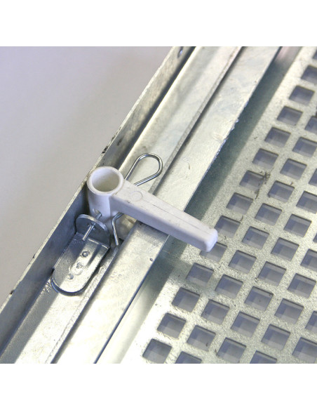 Steel single-sashed basement window SD1 - galvanized