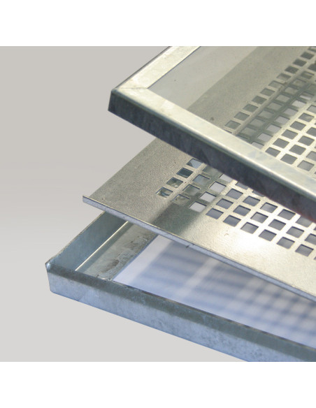 Steel single-sashed basement window SD1 - galvanized