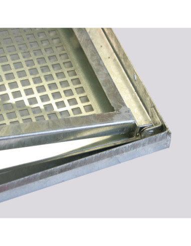 Steel single-sashed basement window SD1 - galvanized