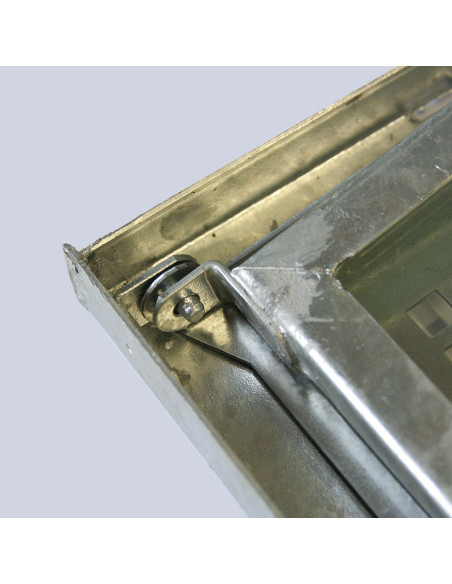 Steel single-sashed basement window SD1 - galvanized