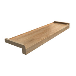 Veneered steel window sill Standard, Natural Oak