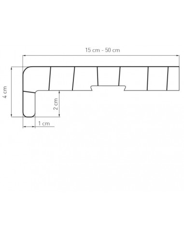 PVC chamber window sill, Country Oak