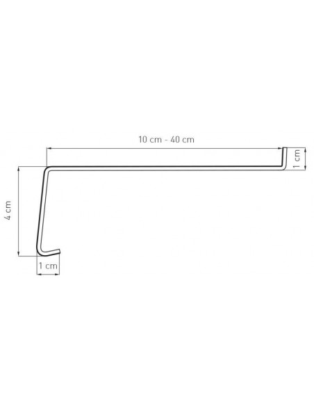 Steel window sill Standard, Black RAL 9005