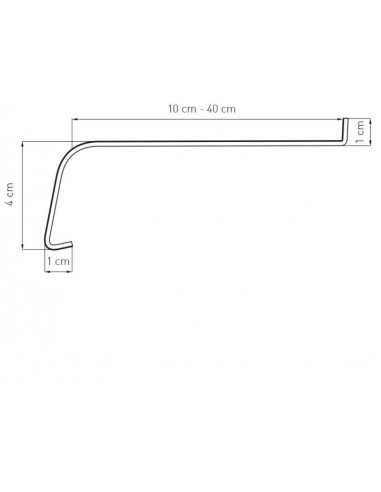 Softline steel window sill, Antique Steel