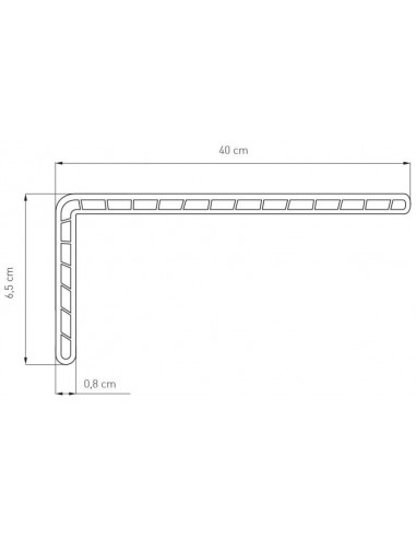 PVC renovation chamber window sill, Birch