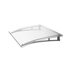 Flat Door Canopy EASY-TOP 140 x 90 cm, Stainless Steel 2