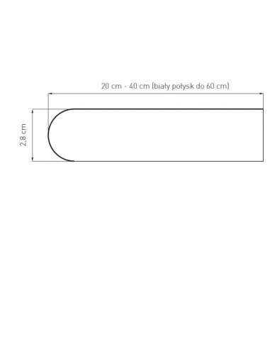 copy of PVC chamber window sill, White