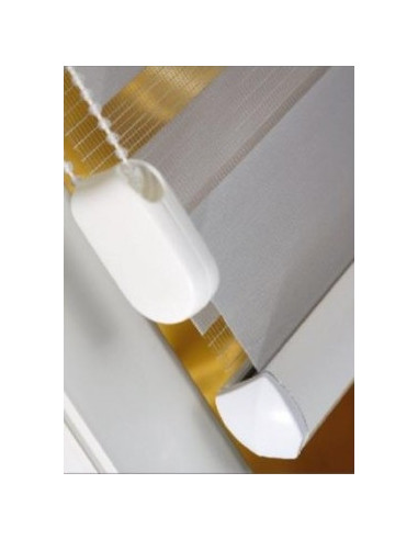 Day and night roller blind - aluminium weight bar