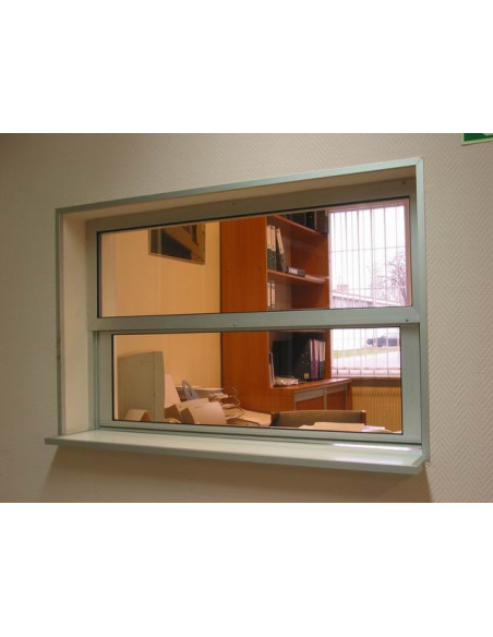 copy of Vertically sliding infeed/cashier window with actuator