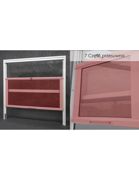 copy of Vertically sliding infeed/cashier window with actuator