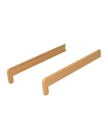 Double-sided caps for PVC chamber internal window sills