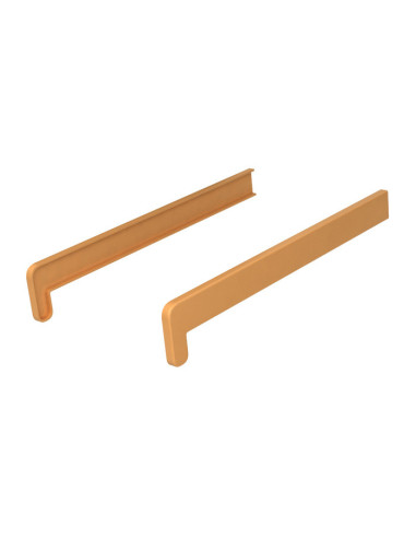 Double-sided caps for PVC chamber internal window sills