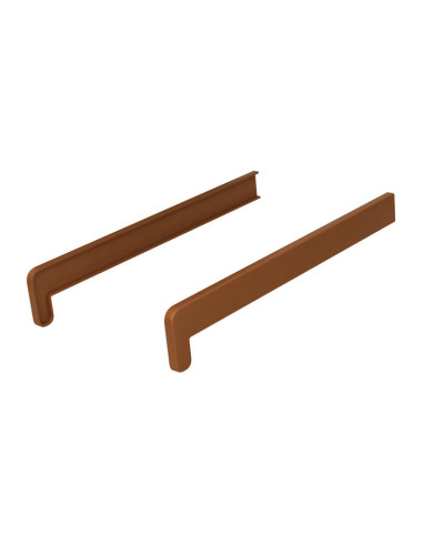 Double-sided caps for PVC chamber internal window sills