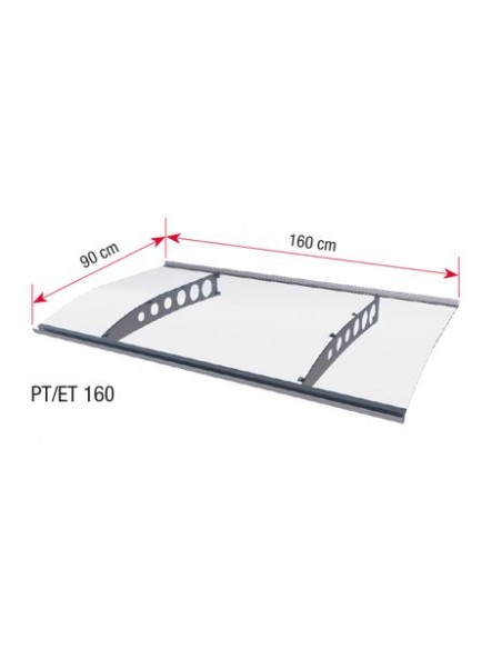 copy of Polycarbonate Canopy GUTTA SWING 160 x 87 x 27 cm