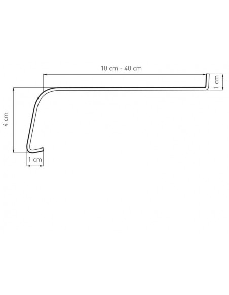 Softline steel window sill, Anthracite Structure