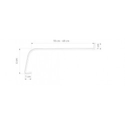 Aluminium tile Softline window sill, Antique Oak 2