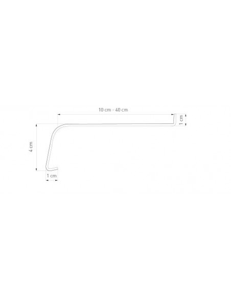 Aluminium tile Softline window sill, Antique Oak