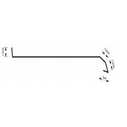 Aluminium tile Standard window sill, White RAL 9016 2